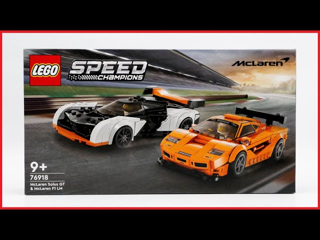 LEGO Speed Champions 76918 McLaren Solus GT & McLaren F1 LM Speed Build