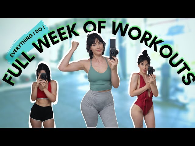 FULL WEEK OF WORKOUTS | My current workout split 💪