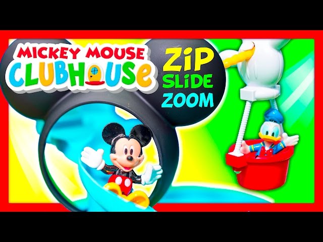 MICKEY MOUSE  Mickey Mouse Clubhouse Zip n Slide Funny Kids Toys Video