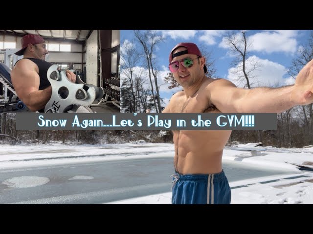 Playing Around in the Best Home Gym Ever While It Snows In March!!!!