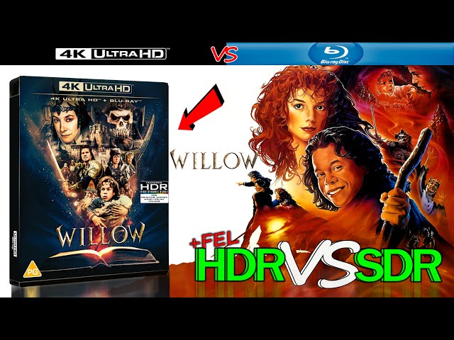 Willow 1988 HDR ANALYSIS 4K Blu Ray vs 1080p BD SDR 100nits #TRUE_DIFFERENCE #WATCH_IN_HDR