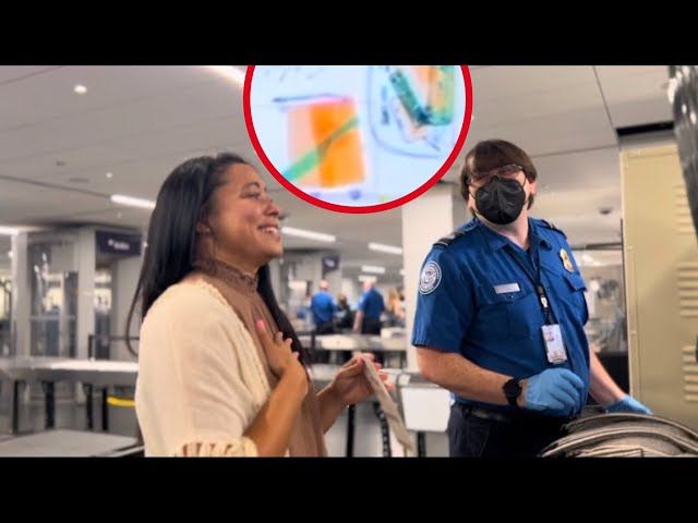 SHE BROUGHT A KNIFE TO THE AIRPORT!!