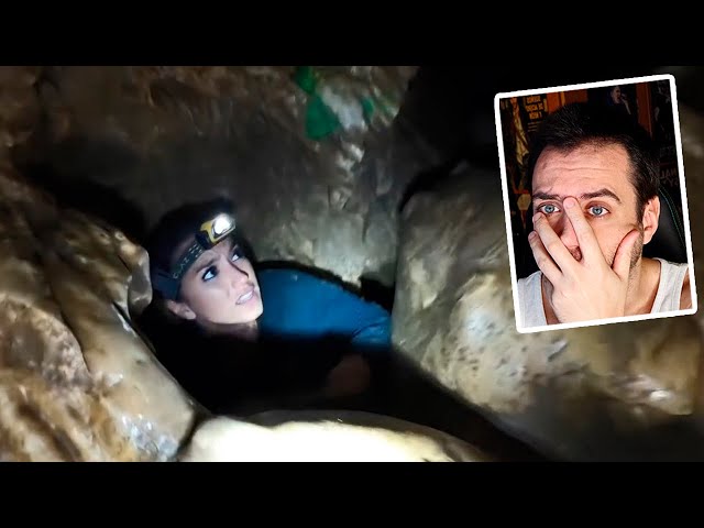 REACCIONANDO AL VÍDEO MÁS CLAUSTROFÓBICO DEL MUNDO | La Cueva del Agujero del Infierno