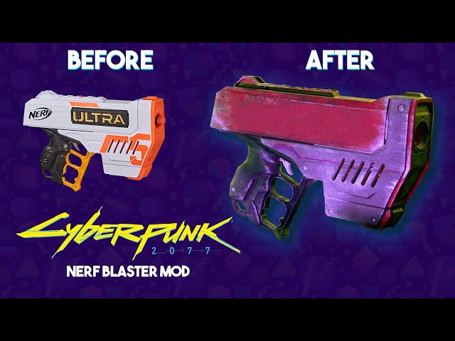 CYBERPUNK 2077 Nerf Ultra Five BLASTER MOD