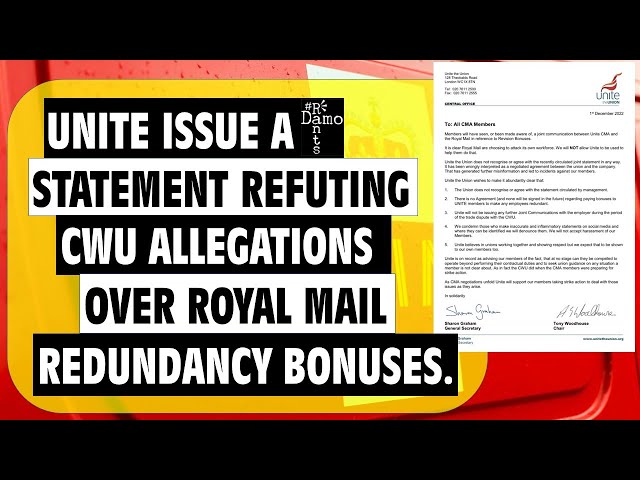 Royal Mail: Unite respond to CWU accusations, but is it good enough?