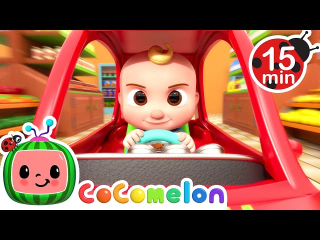 Shopping Cart Race at the Grocery Store | CoComelon | Songs and Cartoons | Best Videos for Babies