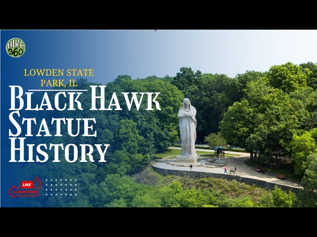 Lowden State Park, IL - Black Hawk Statue History (Hike 360° VR Video)