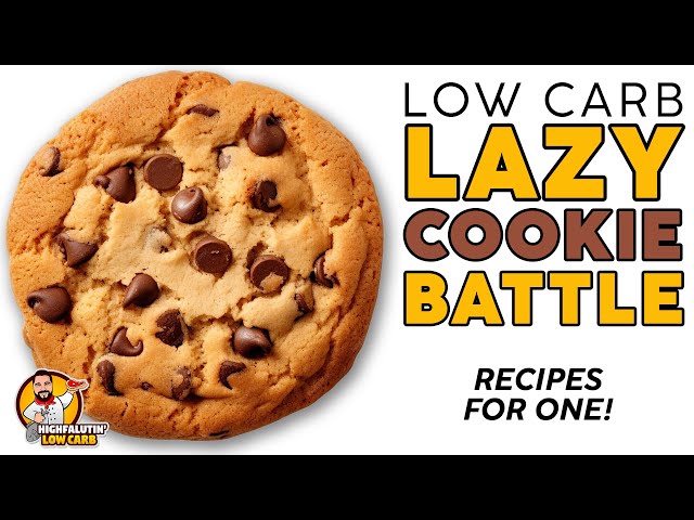 Lazy KETO COOKIE Battle 🍪 EASY Low Carb Cookie Recipes for ONE!