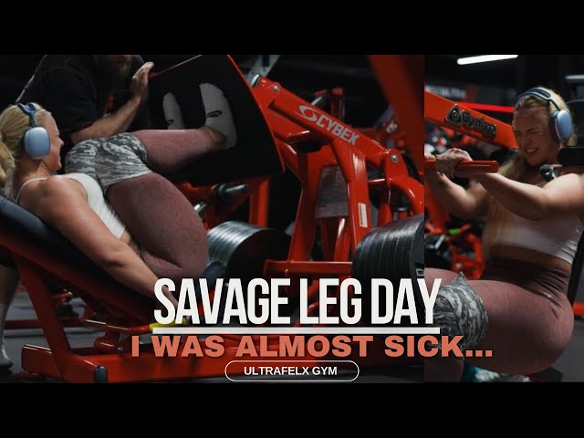 SAVAGE LEG DAY - I was almost sick from this session