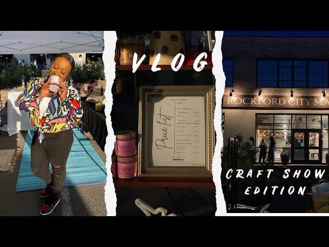 Vlog:Craft show+ Ideas on how to set up tent for vendor show. #candles #craftshow #295