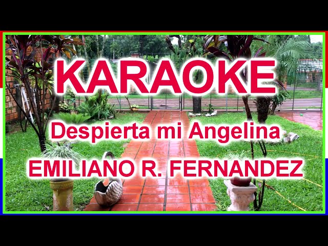 KARAOKE POLCA PARAGUAYA - Despieta mi Angelina - Emiliano R. Fernandez