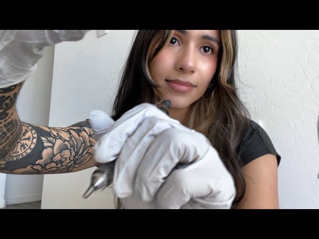 ASMR Relaxing Tattoo Artist RP | Realistic Sounds & Soft Spoken