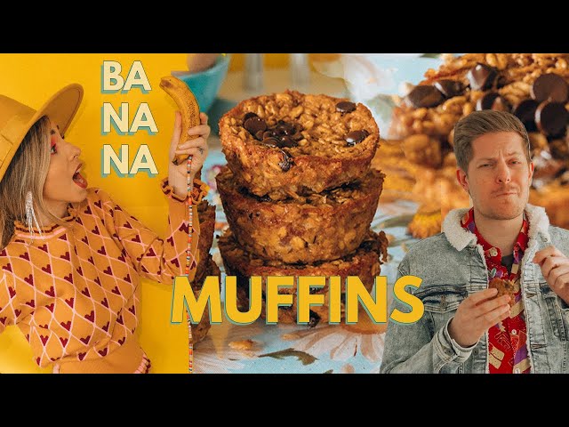 BANANA Muffins - Quick, Easy and Healthy - How To Make it Gluten Free Oats