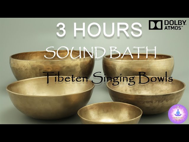 3 Hours Healing Sound Bath I Tibetan Singing Bowls I 432Hz I Sound Bath I Dolby Atmos