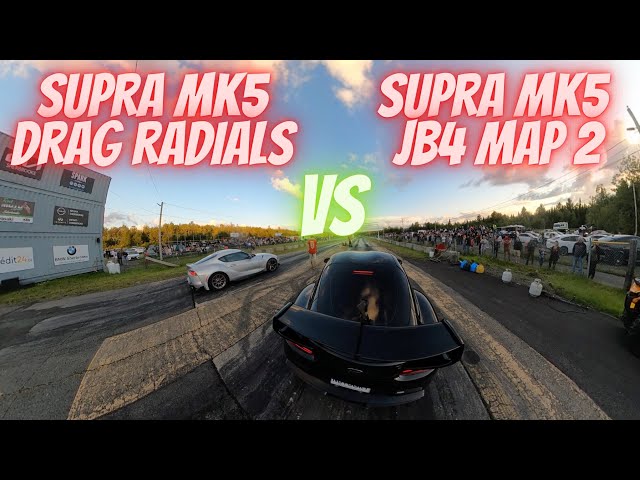 Drag Race Supra MK5+jb4 VS Supra MK5 Stock