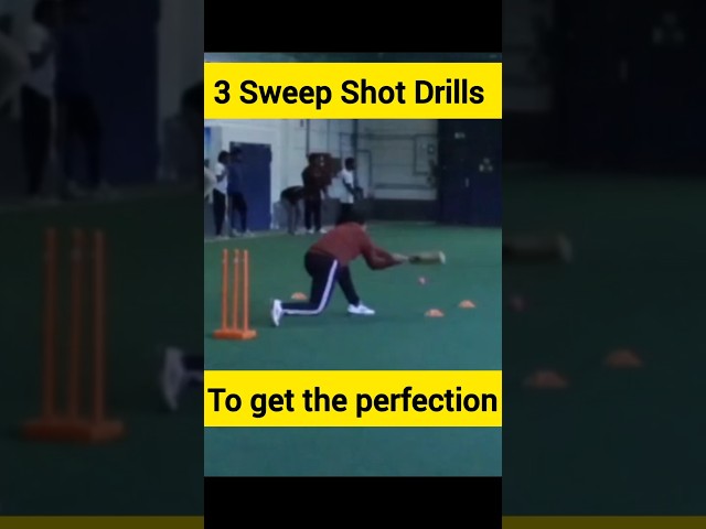 #sweepshot #cricketdrills #batting #cricket #crickettechnique #cricketshorts #cricketcoaching #nets