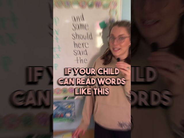 Can Your Child Read Fake Words?