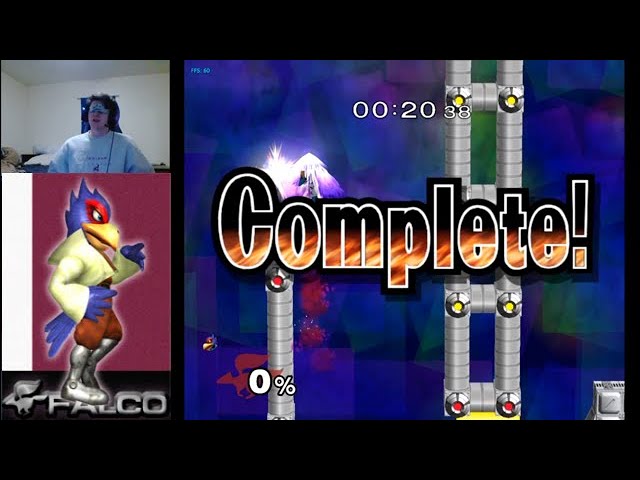 Blindfolded Melee: Falco Break the Targets (20.38)