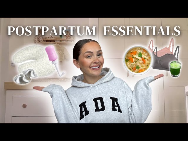 10 POSTPARTUM ESSENTIALS & PRODUCTS I **ACTUALLY** USED TO RECOVER | POSTPARTUM MUST HAVES 2025