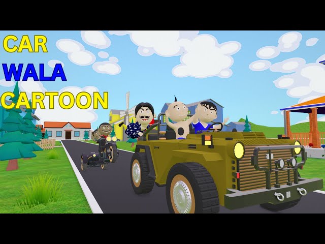 Car Wala Cartoon | Bittu Sittu Toons | Pagal Beta | Desi Comedy Video | Joke Of | Toy Car Cartoon