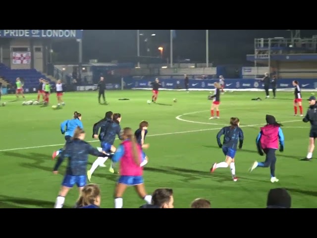 Subway WLC. Chelsea v. Durham. 22/01/2025. 'End of Chelsea Training Session.'