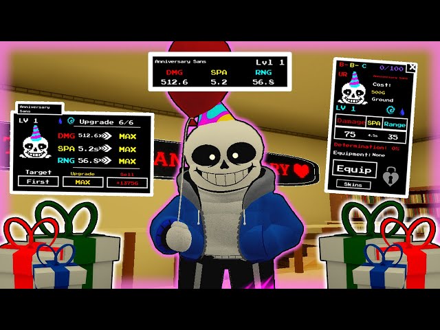 [ANNIVERSARY EVENT] Anniversary Sans [How To Get/Showcase] [Undertale Adventures]