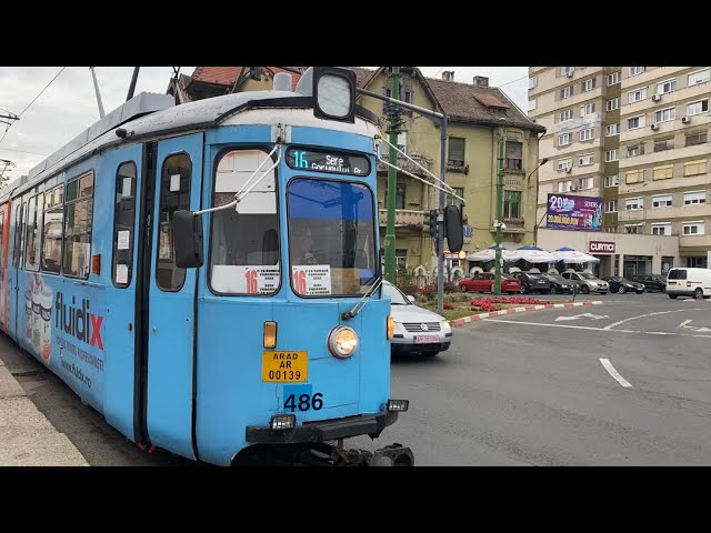 Mit der Straßenbahn 🚋in Arad, Rumänien￼❤️￼