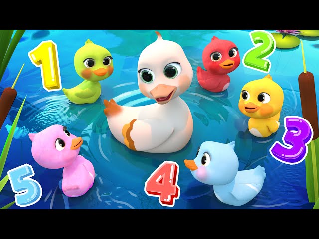 5 Little Ducks(Learn Colors Song) | Lalafun Nursery Rhymes & Kids Songs