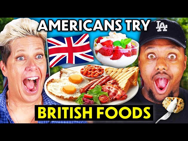 Americans Try Iconic British Food For The First Time!