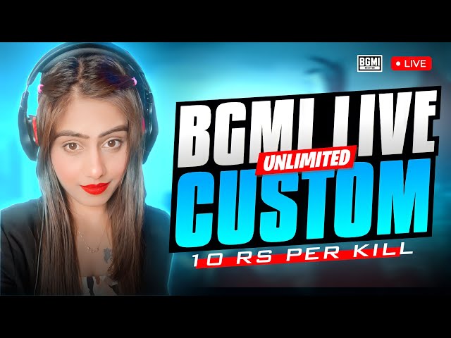 BGMI LIVE STREAM WITH CUTE GIRL GAMER | GIRL GAME DAILY TDM CUSTOM ROOM | R LIVE