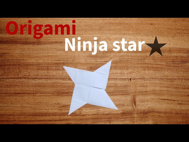 How to make an easy origami NINJA STAR ⭐