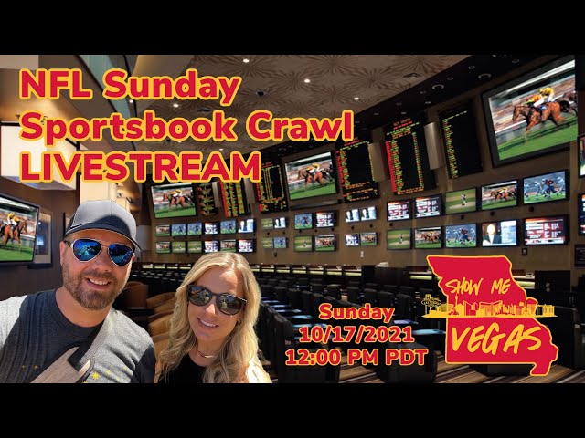 LIVE from Vegas Sportsbook Crawl NFL Sunday!