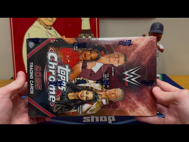 HUGE BLACK /10! + CASE HIT!! 2025 TOPPS CHROME WWE HOBBY BOX OPENING! BOOM!