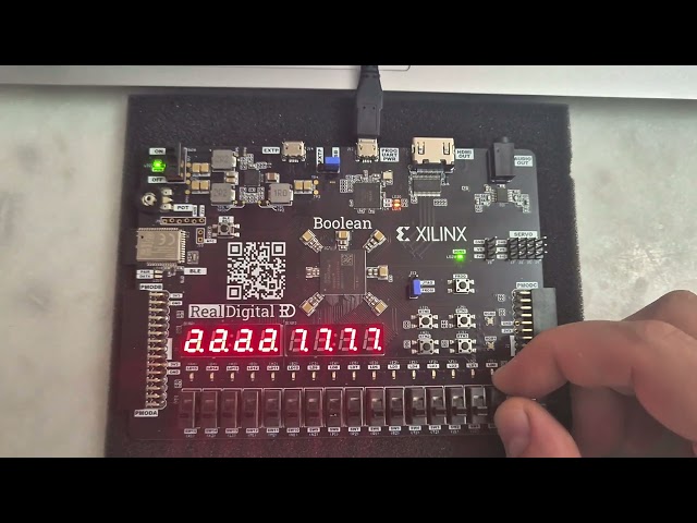 FreeRTOS FPGA Seven Segment Display Control