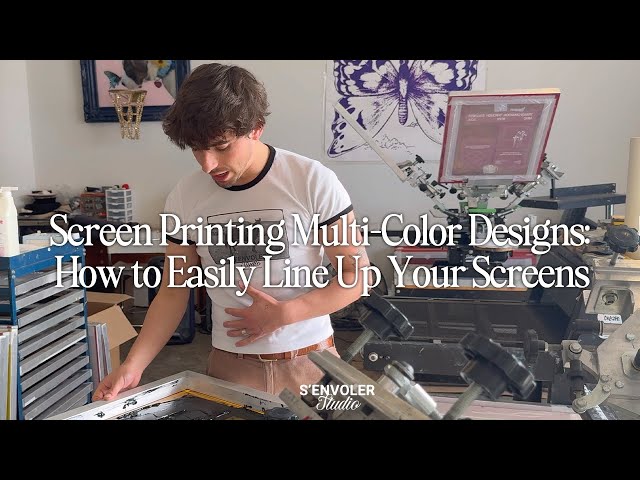 Screen Printing Multi-Color Designs: How to Easily Line Up Your Screens.