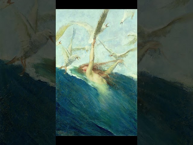 Giovanni Segantini’s A Mermaid Being Mobbed by Seagulls: Nature’s Tension and Mystery