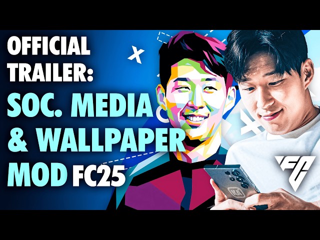 SOCIAL MEDIA & WALLPAPERS MOD | Showcase Trailer | FC 25 Mod