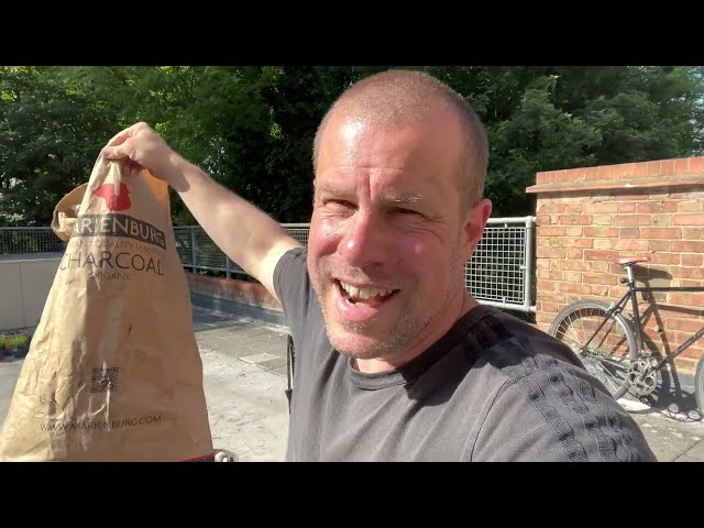 Rooftop BBQ + Growing Food in London - Weber Master Touch BBQ -Thermopro test