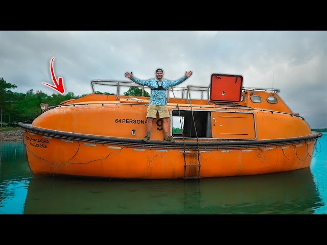 WATER TESTING 64 Person Enclosed Lifeboat For The FIRST Time!!