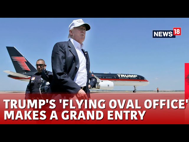 Donald Trump Arrives At Palm Beach International Airport Aboard Air Force One | LIVE | Trump News