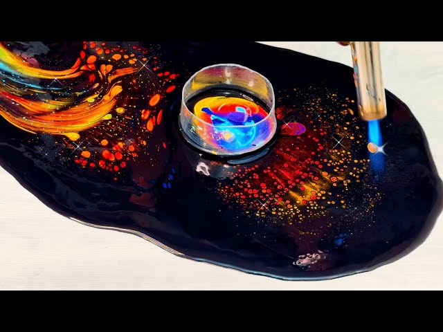 The Magic of Color and Fire: Creating a Fantastic Galaxy with the Open Cup Technique