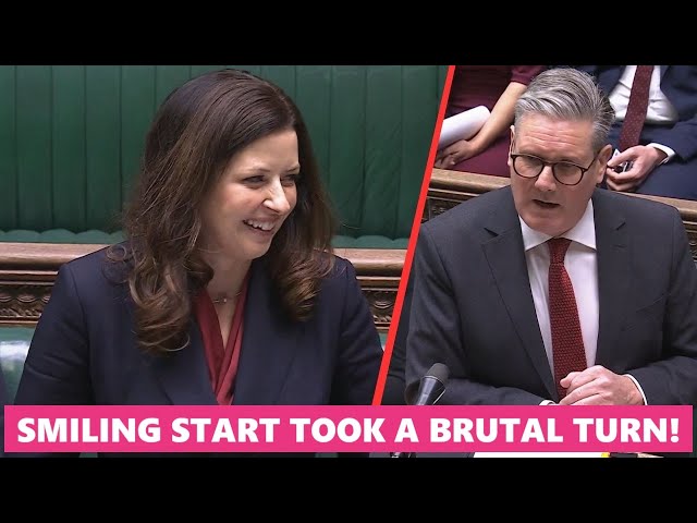 Watch how Parliament erupted when a smiling start took a brutal takedown of the Labour