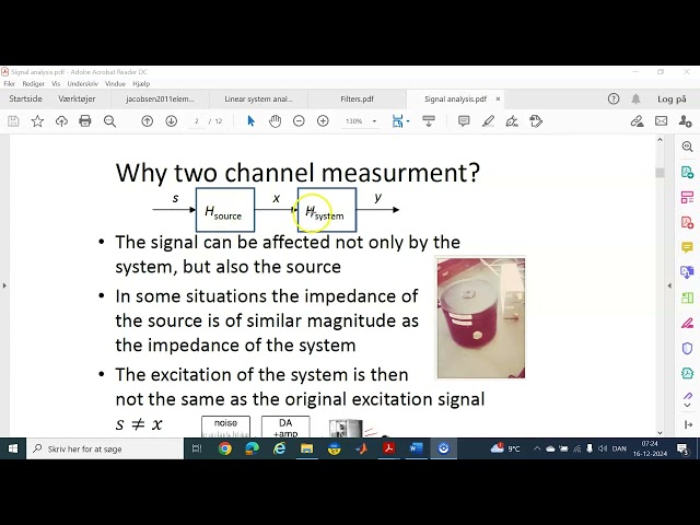 Signal analysis LTI (recap)