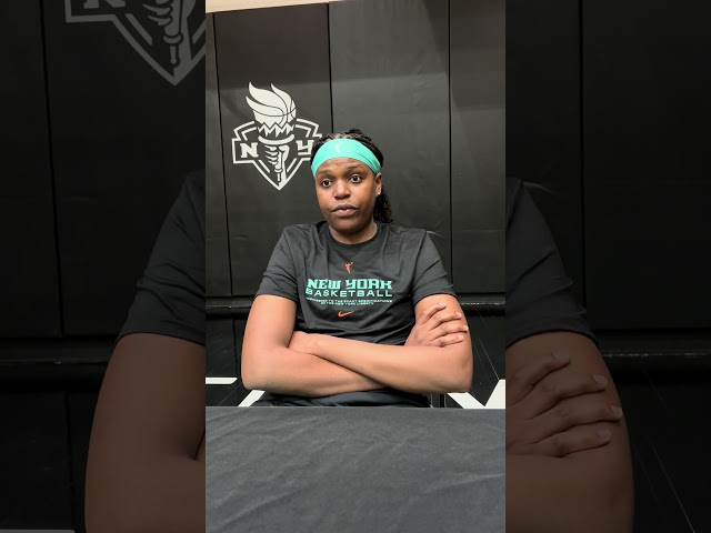 Jonquel Jones explains how falling short in the #WNBA finals helps her and the Liberty this season