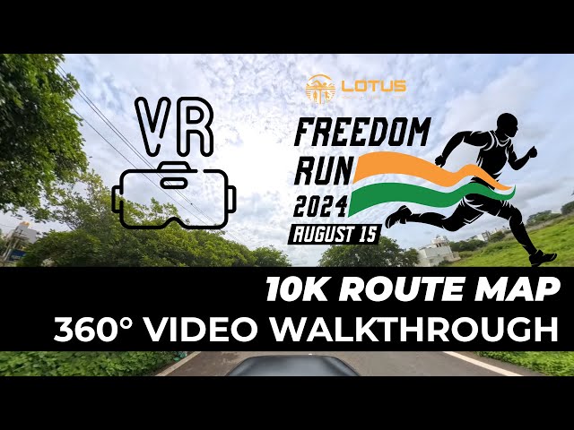 Lotus Freedom Run 2024 360 Video Route Map [VR]