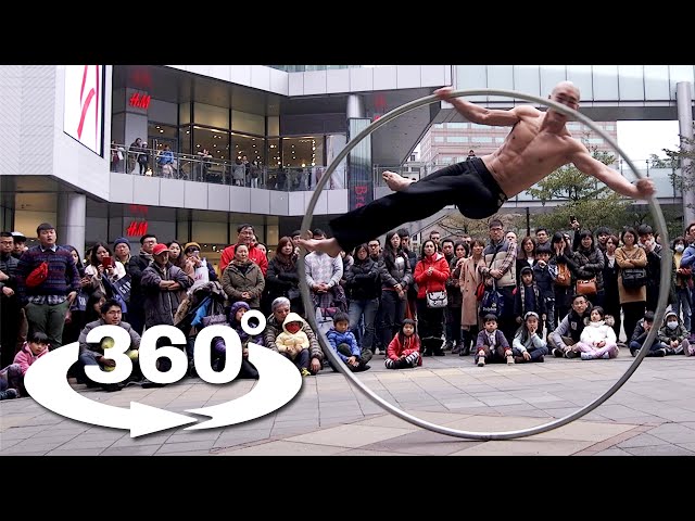 Taiwan’s Ring Man 360° - Experience One Of The Most Awesome Street Performances in 360° VR! (4k)