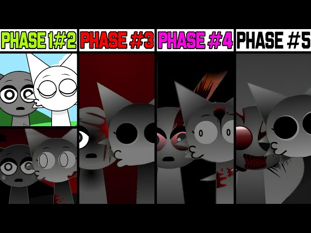 Reactions Phases In Incredibox Sprunki Sinner Edition! Phase 1 VS Phase 2 VS Phase 3 VS Phases 4-5