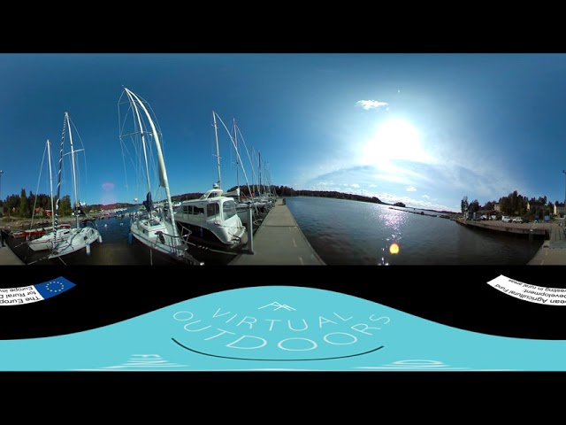 SUNNY DAY AT A FINNISH HARBOUR (360 video) | Virtual Outdoors Finland