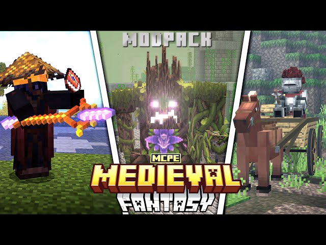 BEST RPG Medieval Fantasy Survival Addons for MCPE 1.21+