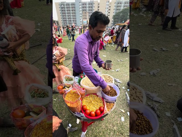 amazing man selling ghotigorom at Dhaka University campus #streetfood #food #ghotigorom